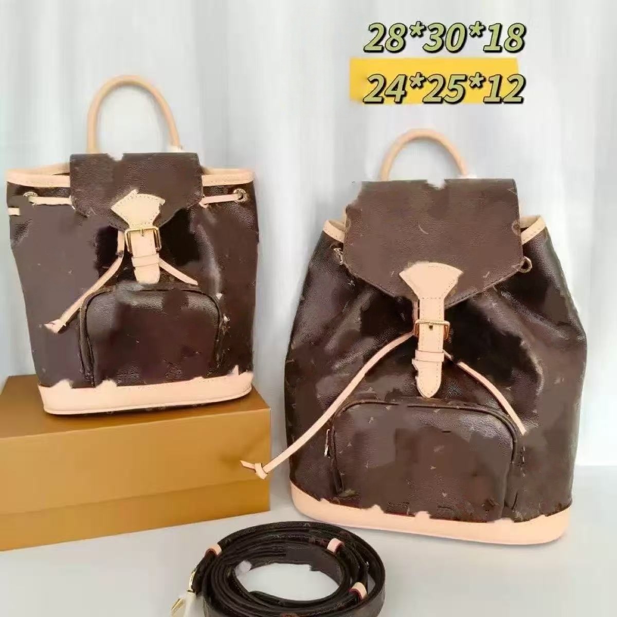 Top fashion designer bag new women's backpack shoulder bag high-quality leather backpack popular tote bag large capacity shopping bag