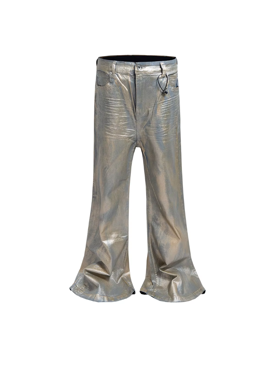 MIJKO Coated Gold-Plated Flared Jeans ZJ151 - view 6