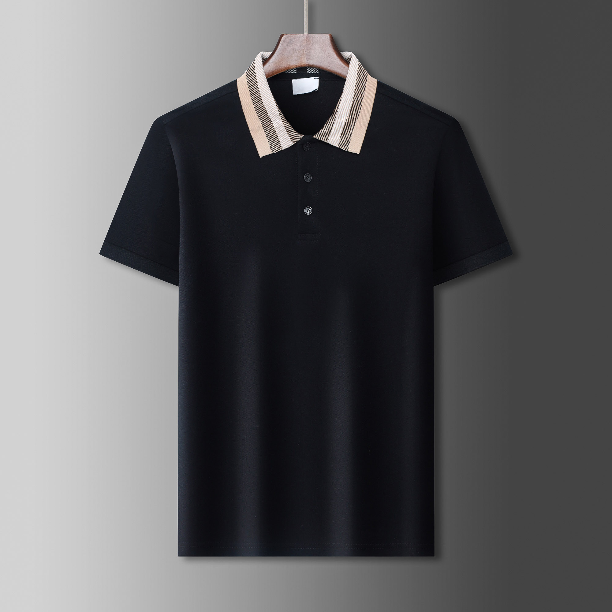 hot sales polos luxury designer male summer turndown collar short sleeves cotton shirt men top
