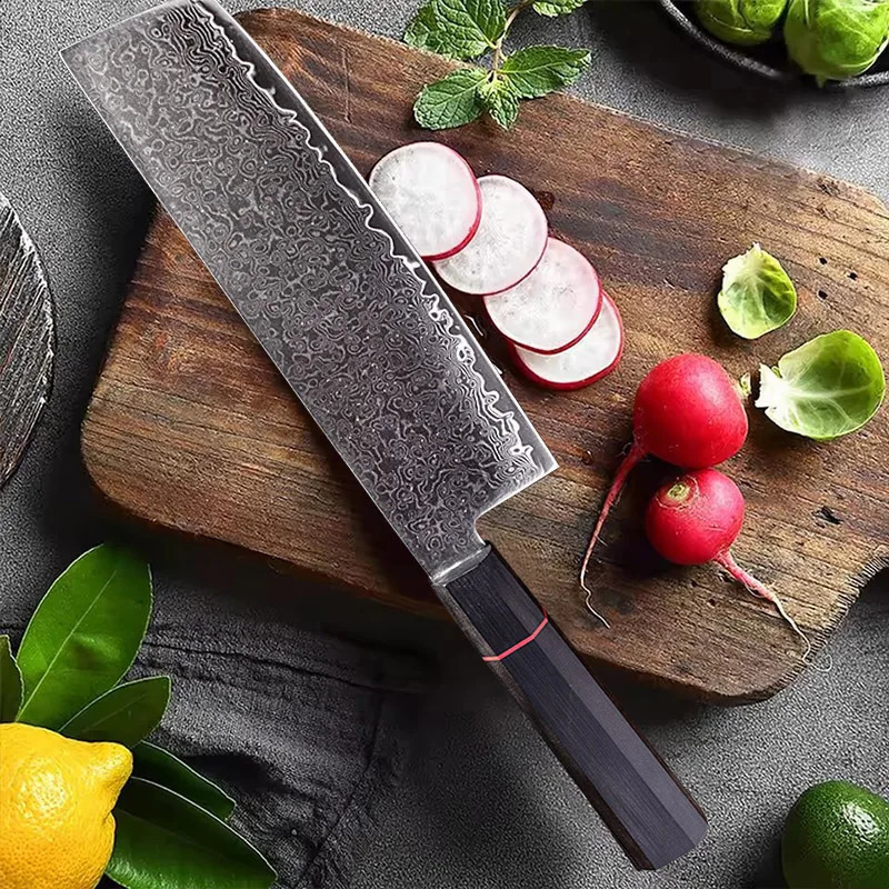 Damascus Steel Kitchen Knife Chef Knife Combination Set professional VG10 Sharp Japanese Knife Fruit Fish knife Cooking Tools 260624CJ - view 6