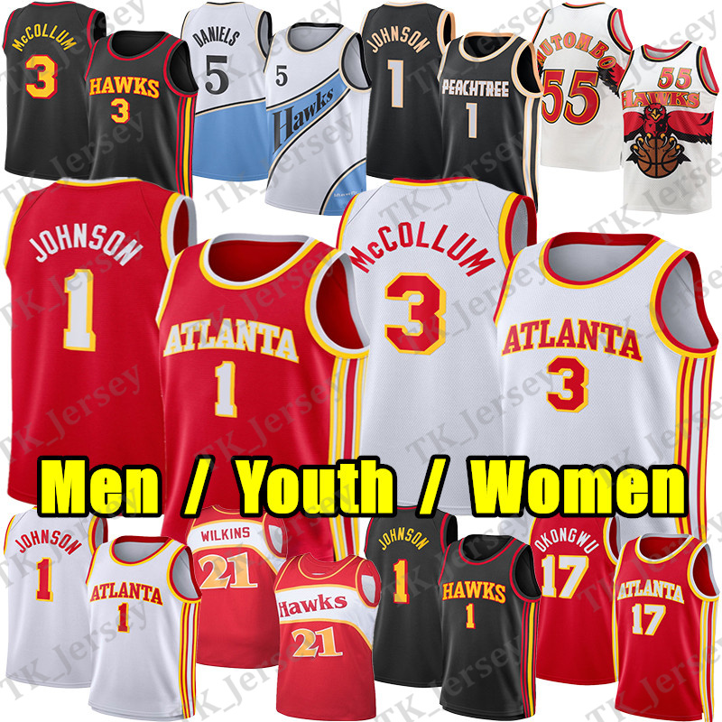 Maglia Atlantas Hawk Maglia Da Basket Jalen Johnson Nickeil Alexander-Walker Dy…