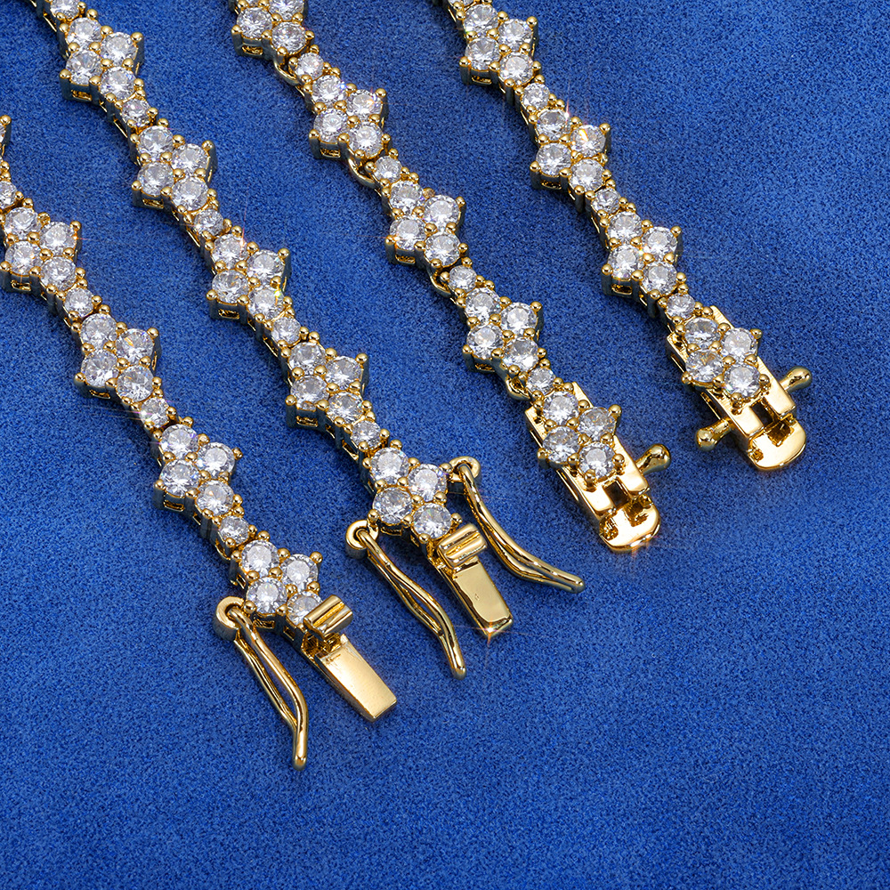 mossanite necklaces designer for women necklace heart moissanite chain cuban link chains bijoux jewellery collier luxe pendant joyeria stainless steel