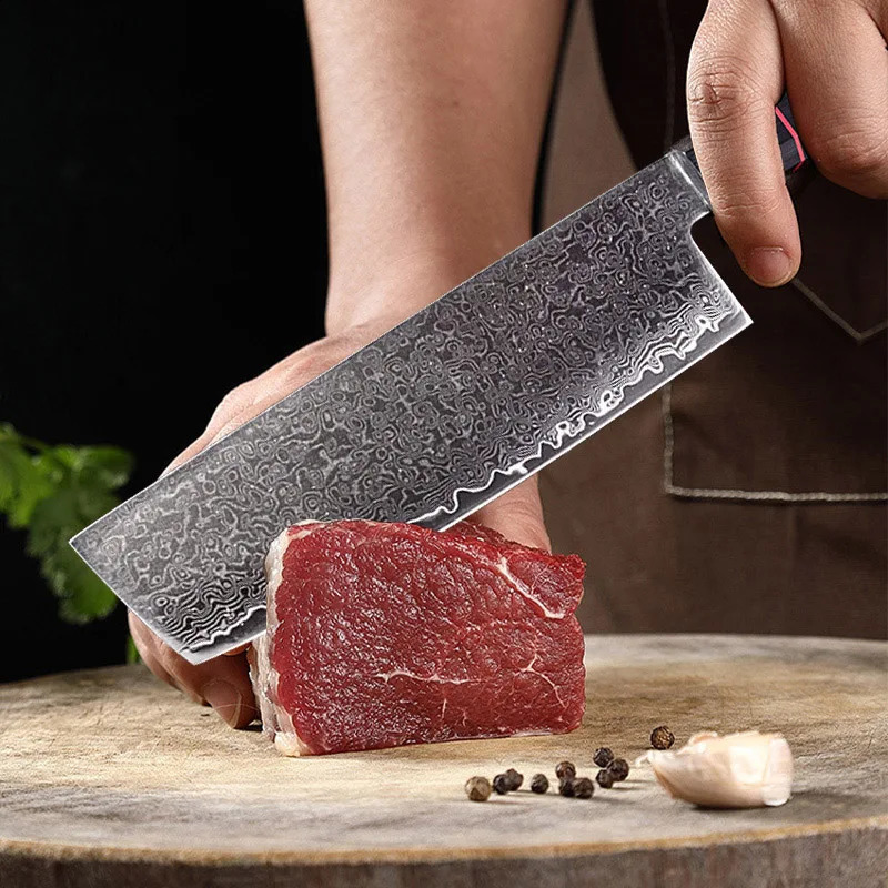 Damascus Steel Kitchen Knife Chef Knife Combination Set professional VG10 Sharp Japanese Knife Fruit Fish knife Cooking Tools 260624CJ - view 7