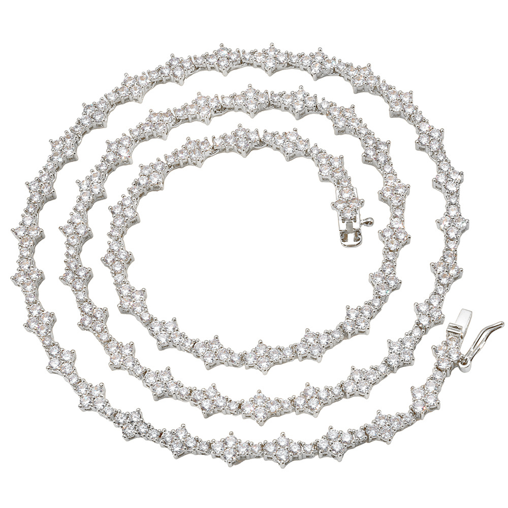 mossanite necklaces designer for women necklace heart moissanite chain cuban link chains bijoux jewellery collier luxe pendant joyeria stainless steel