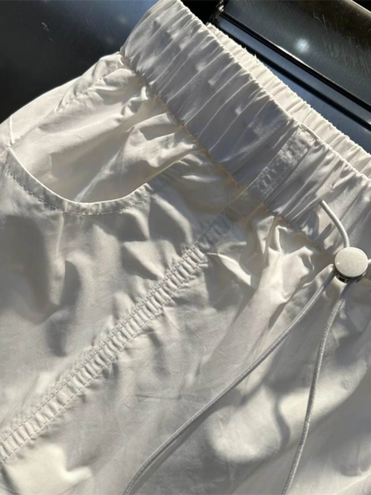 Summer Dstring Multi-ket Workwear A-Line Skirt Loose Slimming Casual Versatile Anti-Light Skirt 260627 - view 3