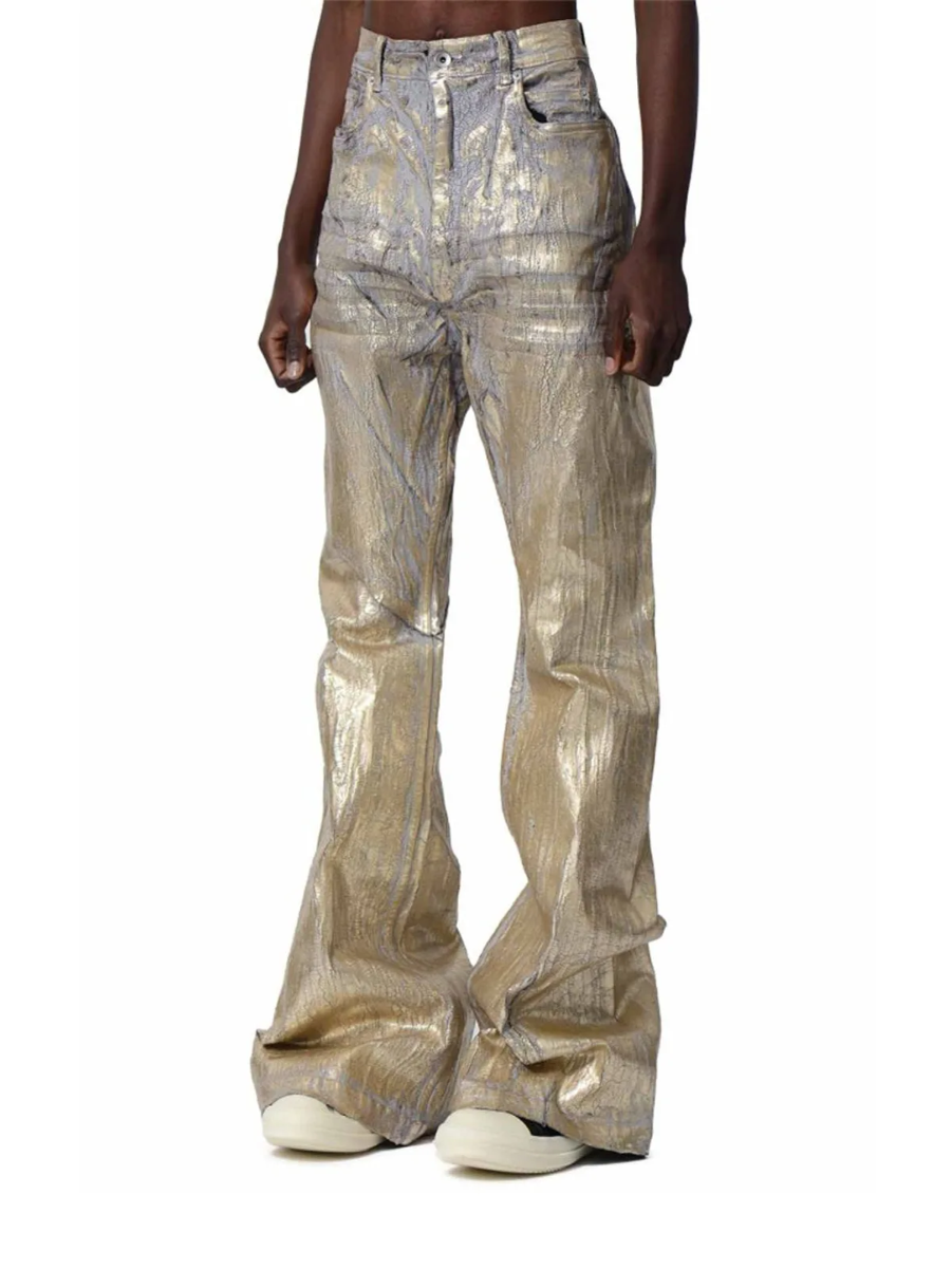 MIJKO Coated Gold-Plated Flared Jeans ZJ151 - view 4