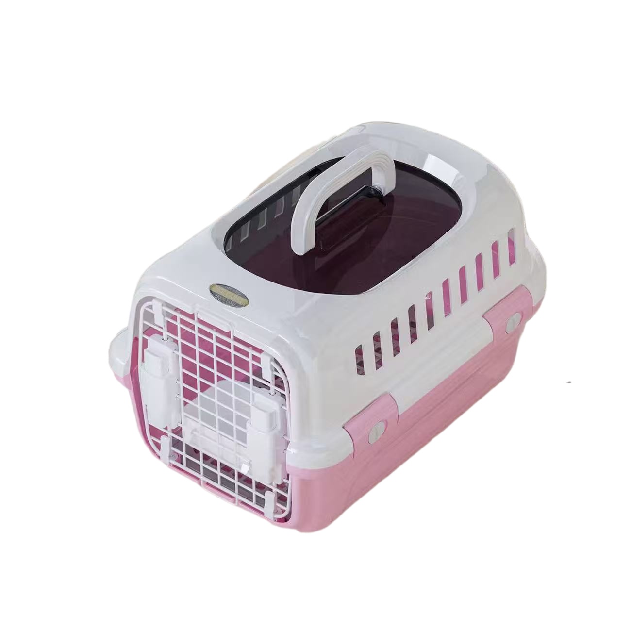 Portable Plastic Pet Kennel LBY Multiple Colors with Top Window, Ventilated Cat Dog Travel Carrier Box for Small Medium Pets Daily Trip