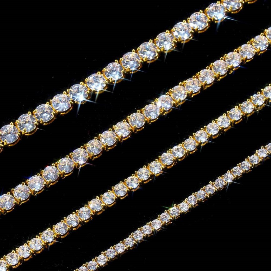 luxury necklace for woman necklaces pendant moissanite Hip Hop Moissanite Tennis Chain Mens authentic 925 sterling silver mens and womens Chain Christ