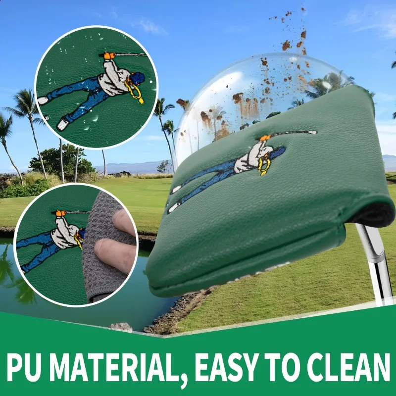 Golf silhouette square push head cover durable synthetic material multiple color options golf accessories 260629BJ - view 6