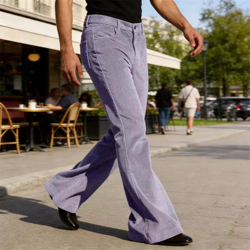 Mens Loose Pleated Wide Leg Pants Breathable Linen Blend Trousers Casual Business Suit Pants Summer Streetwear Daily Wear 260627 - view 3