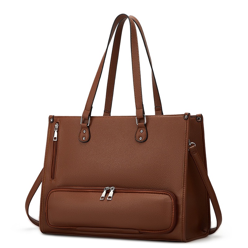 2026 New Women Large Capacity Work Tote Bag Laptop Briefcase Shoulder Purse Trendy Office Handbag Multifunction Computer Top Handle Bag