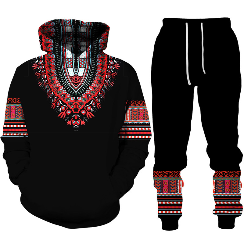 Men's Casual Novelty 3d Print Ancient Horus Egyptian God Eye Of Egypt Pharaoh Anubis Hoodie+pants Streetwear Jogging Set