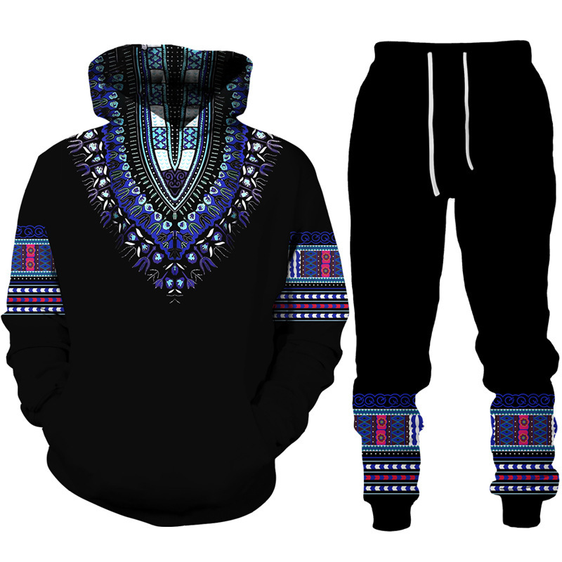 Men's Casual Novelty 3d Print Ancient Horus Egyptian God Eye Of Egypt Pharaoh Anubis Hoodie+pants Streetwear Jogging Set