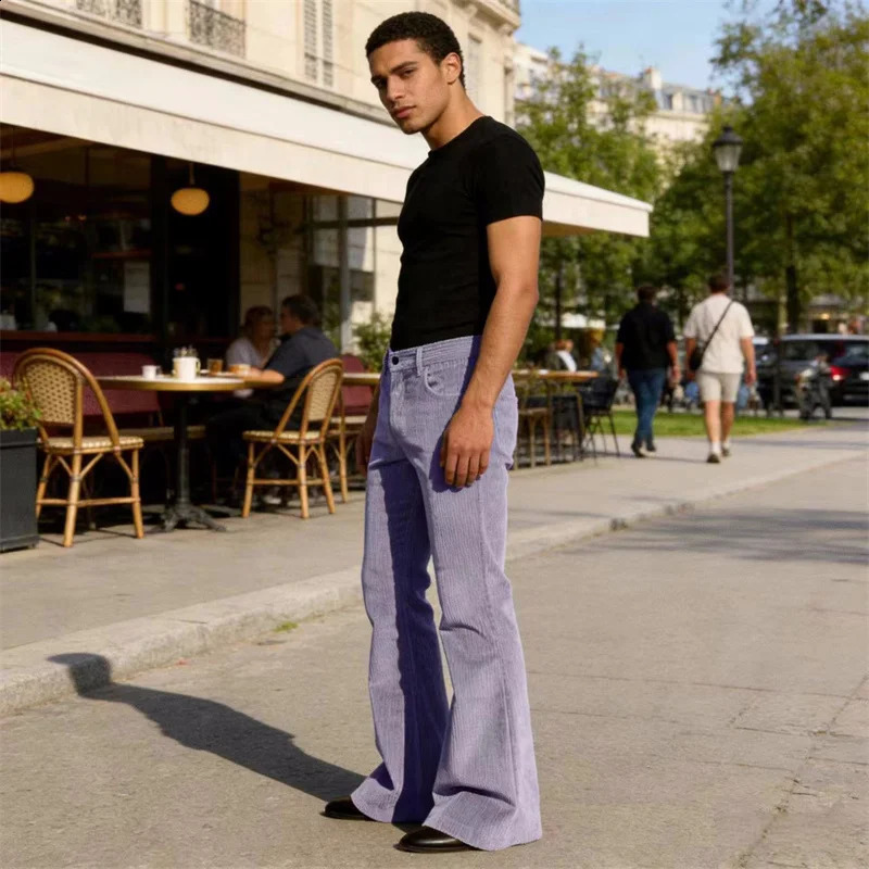 Mens Loose Pleated Wide Leg Pants Breathable Linen Blend Trousers Casual Business Suit Pants Summer Streetwear Daily Wear 260627 - view 5