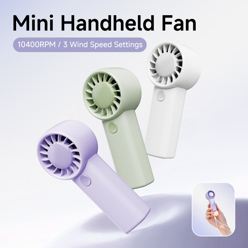 Mini Hand Fan 3 Speed 500mAh Pocket USB Portable Cooling Fan