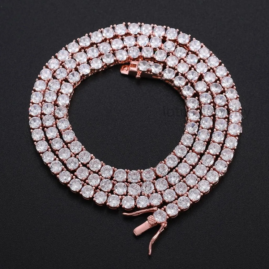 luxury necklace for woman necklaces pendant moissanite Hip Hop Moissanite Tennis Chain Mens authentic 925 sterling silver mens and womens Chain Christ