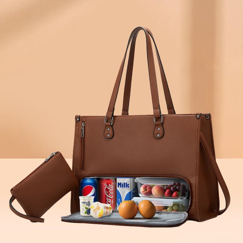 2026 New Women Large Capacity Work Tote Bag Laptop Briefcase Shoulder Purse Trendy Office Handbag Multifunction Computer Top Handle Bag