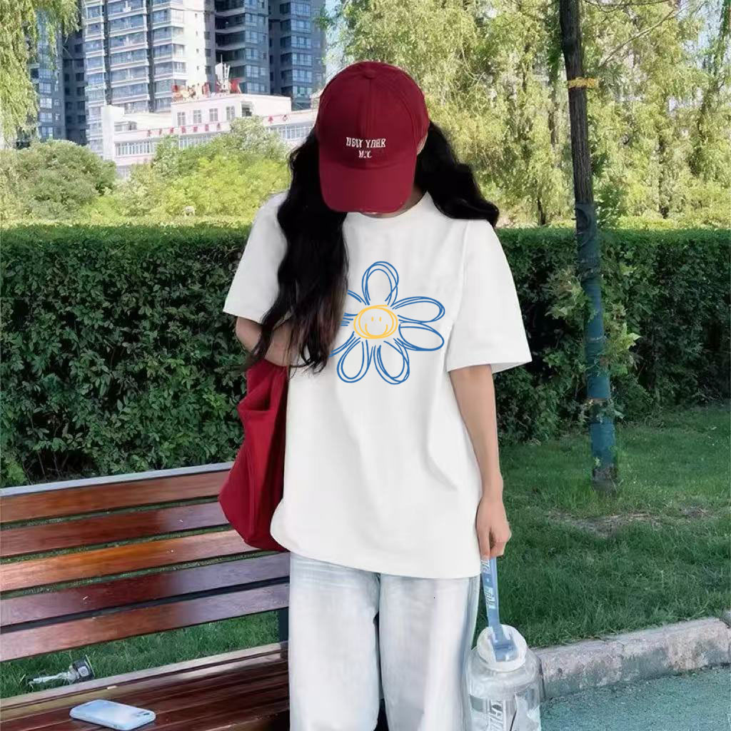 Women's T-Shirt DEAT Fashion Women's T-shirt Rund Neck Loose Back Hollow Out Diamond Short Sleeve White Tops Female Summer 17A1531 230603