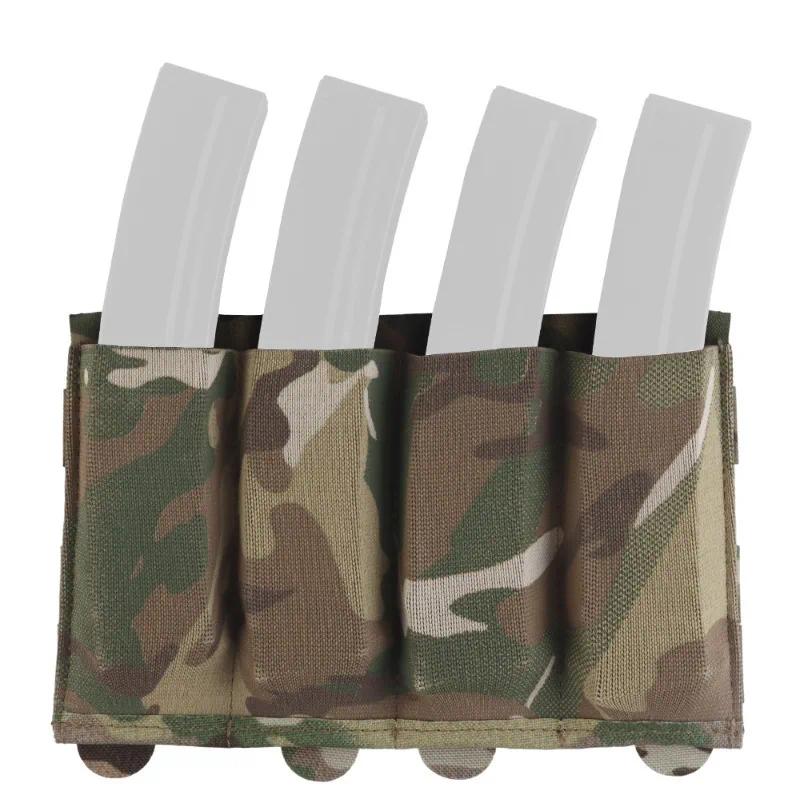 Tactical 4-Pocket Magazine Pouch Camouflage Molle Mag Holder for Outdoor Hunting Airsoft Shooting Accessories