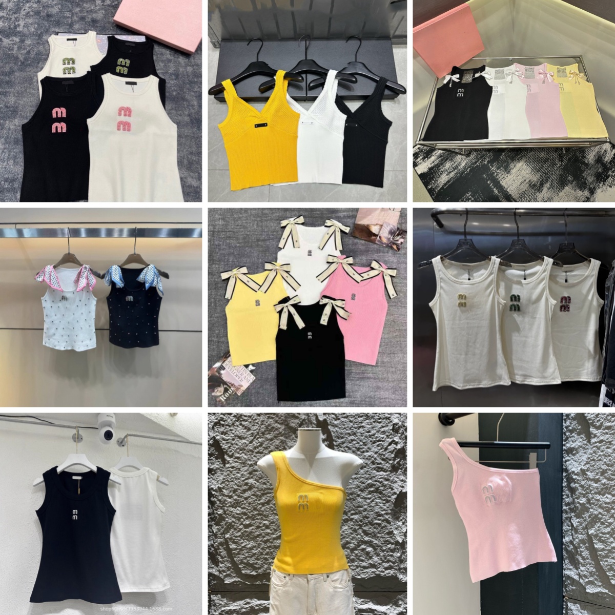 Designer Women's Tank Top Strappy Top with Heavy-Duty Embroidered Letters, Studs, and Rhinestones Ribbed Slim-Fit Sleeveless Knit Tank Top Designer Style Top Sizes S-L