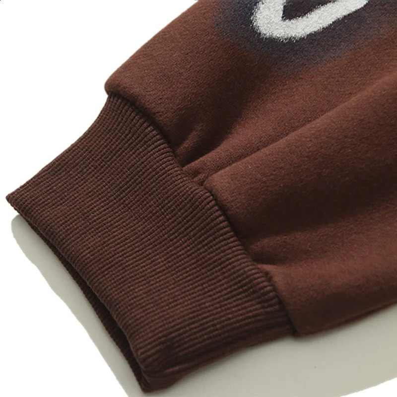 Winter Skeleton Print Fleece Brown Zip Up Hoodie Men Hip Hop Pullover Cotton Punk Zipper Hooded Sweatshirt Sudaderas Hombre 260625 - view 7