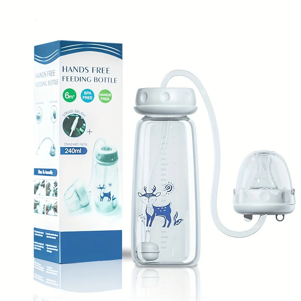1pc LeakProof HandsFree Bottle for Lying Feeding FoodGrade PP Easy Clean AntiChoke Baby Drinks Sitting or 260630