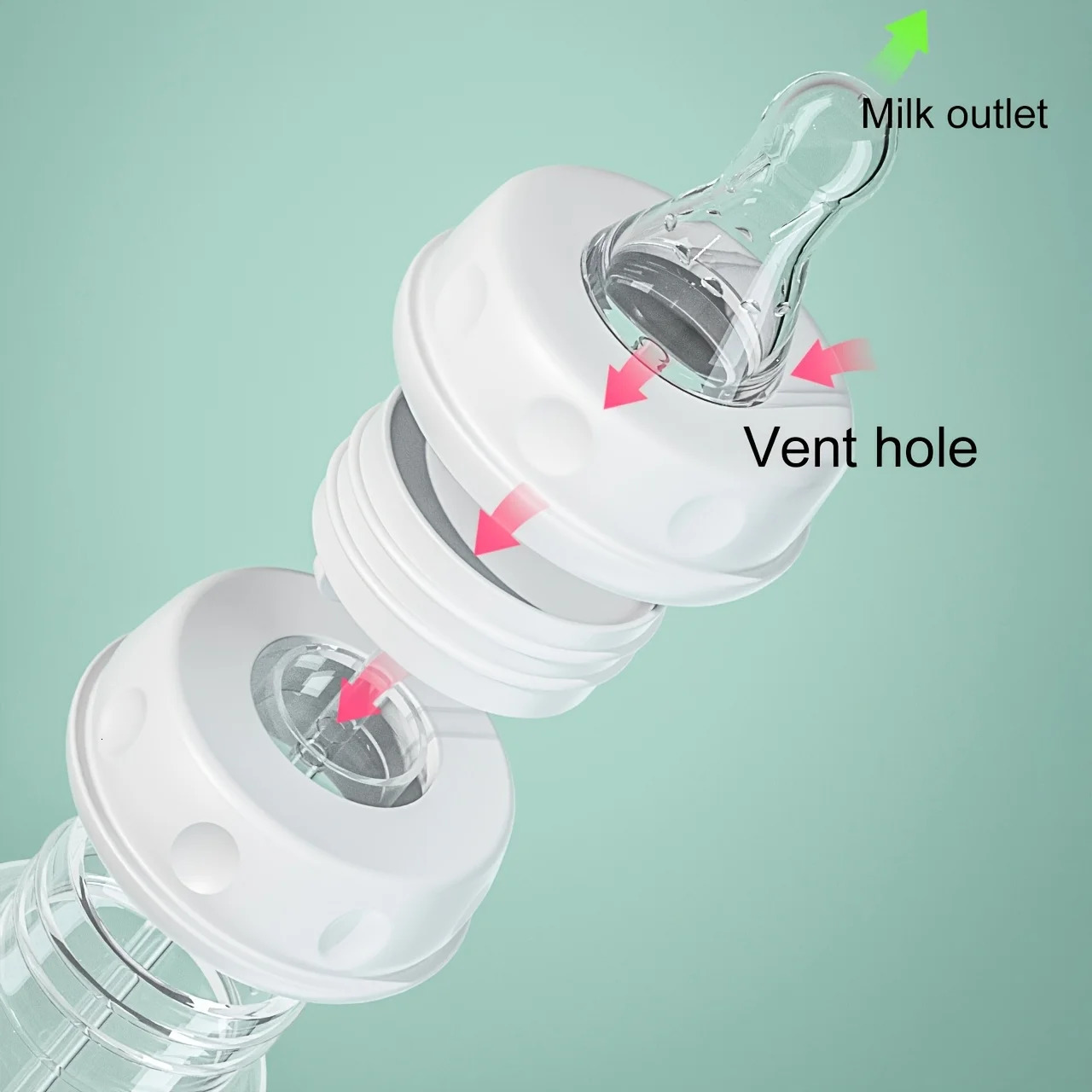 1pc LeakProof HandsFree Bottle for Lying Feeding FoodGrade PP Easy Clean AntiChoke Baby Drinks Sitting or 260630 - view 3