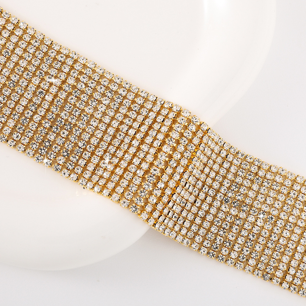 choker Fashion Multi Layer Crystal Rhinestone Chain Anklet for Women Sunmmer Beach ankle chain 250529