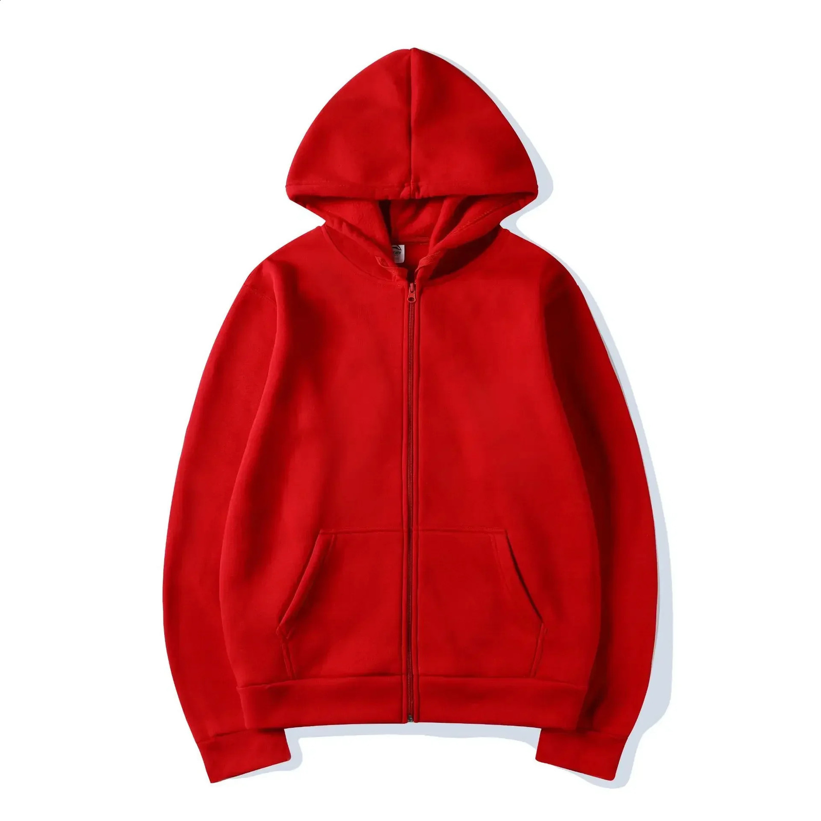 High Street Hoodie Men Solid Color Zip Up Long Sleeve Loose Jacket Coats Casual Hooded Sweatshirt Y2K Fashion Outdoor Clothes 260625 - view 5