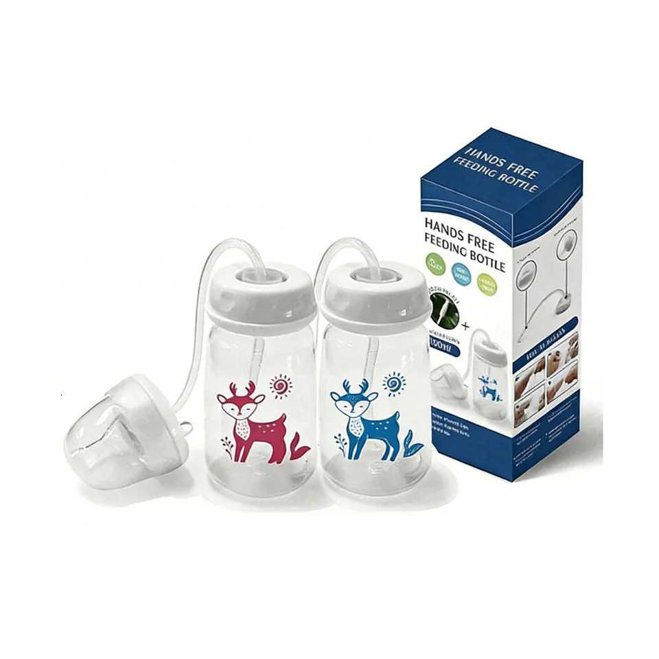 1pc LeakProof HandsFree Bottle for Lying Feeding FoodGrade PP Easy Clean AntiChoke Baby Drinks Sitting or 260630 - view 6