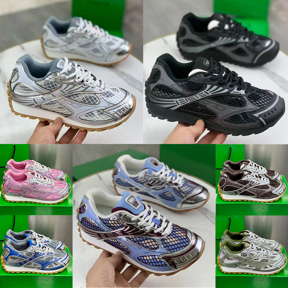 Mens Shoes Women Shoes Multi Color Mesh Designer Sport Shoes Blue Silver Pink Green Black Lightweight Casual Athletic Sneakers Designer Shoes