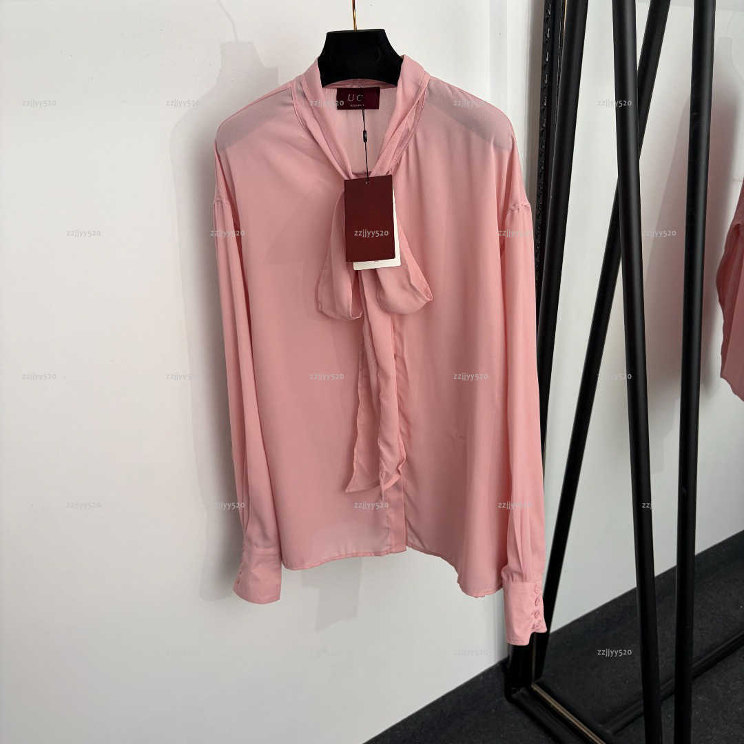 Brand lapel women shirt autumn lady coat women designer clothes embroidered long-sleeved shirt A136X03N069