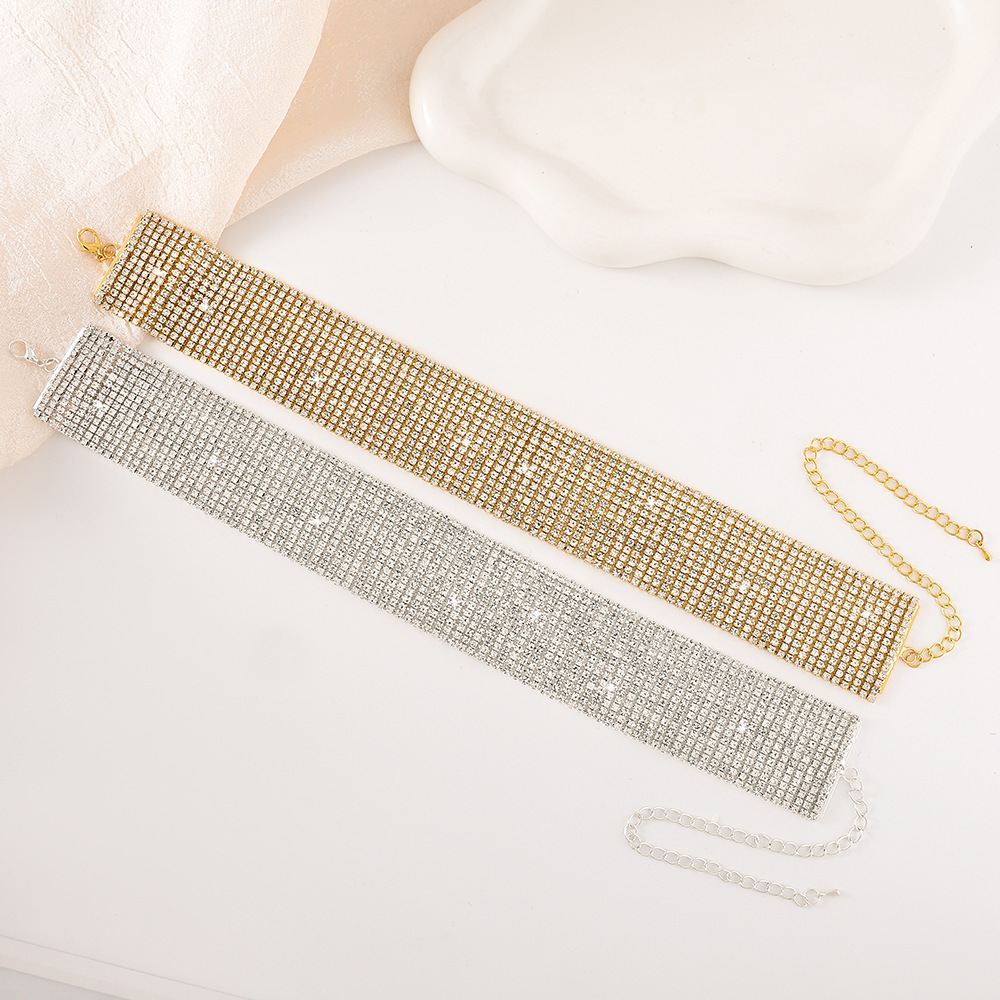 choker Fashion Multi Layer Crystal Rhinestone Chain Anklet for Women Sunmmer Beach ankle chain 250529