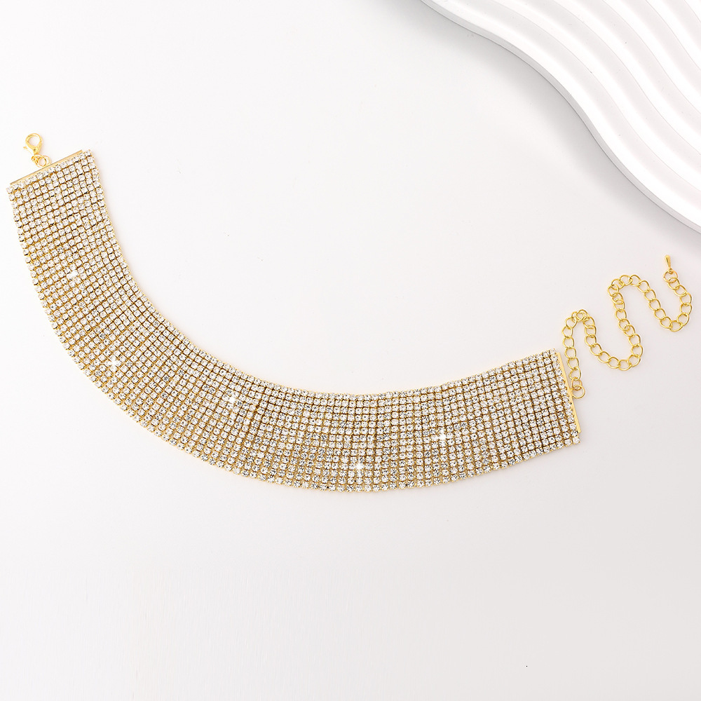 choker Fashion Multi Layer Crystal Rhinestone Chain Anklet for Women Sunmmer Beach ankle chain 250529