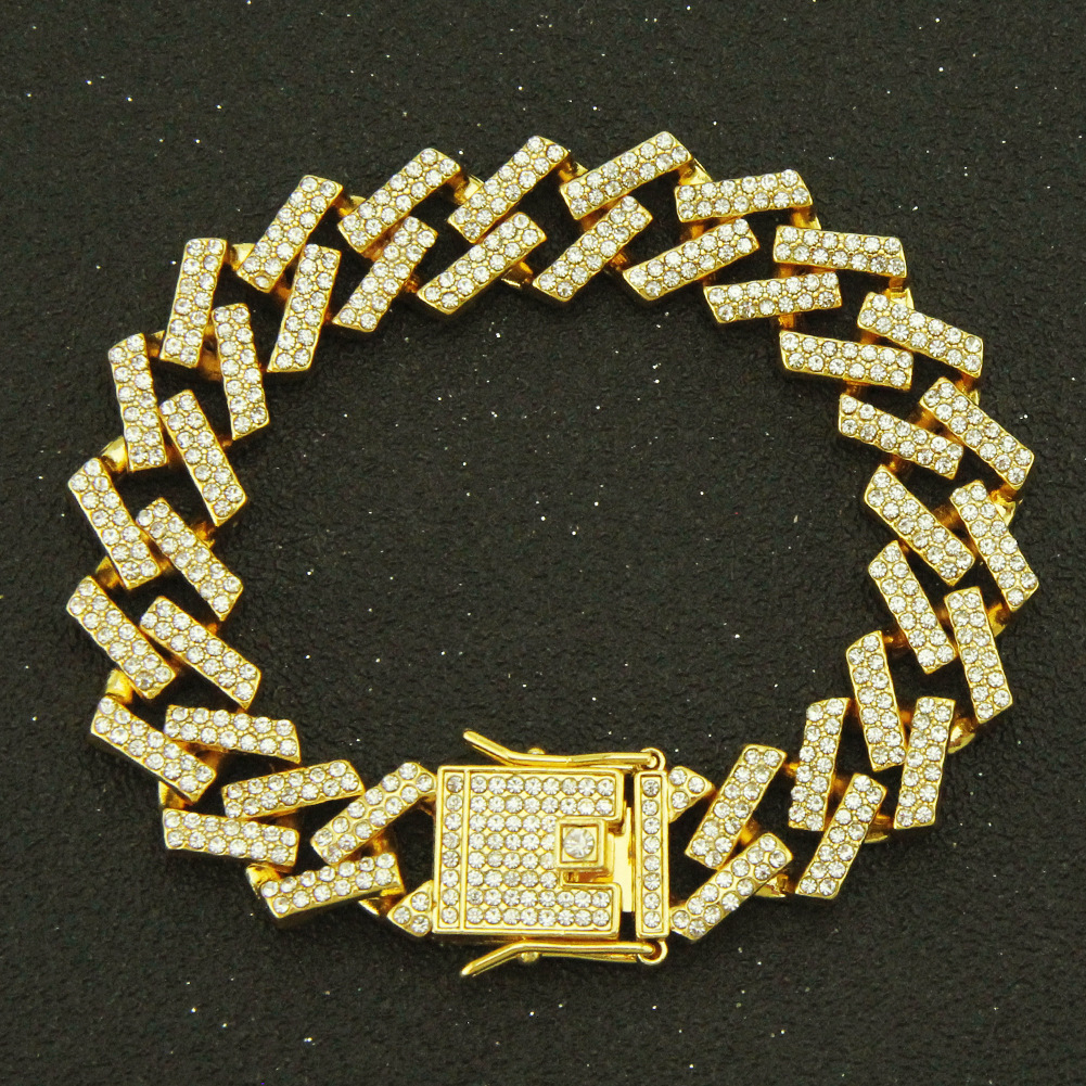 S925 Pure Silver Iced Out Moissanite Cuban Link Bracelet Men Hip Hop Full Paved Curb Chain Bling Wrist Jewelry - view 6