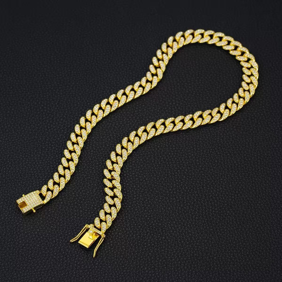 S925 Sterling Silver Full Moissanite Cuban Link Chain Iced Out Men Hip Hop Necklace - view 3