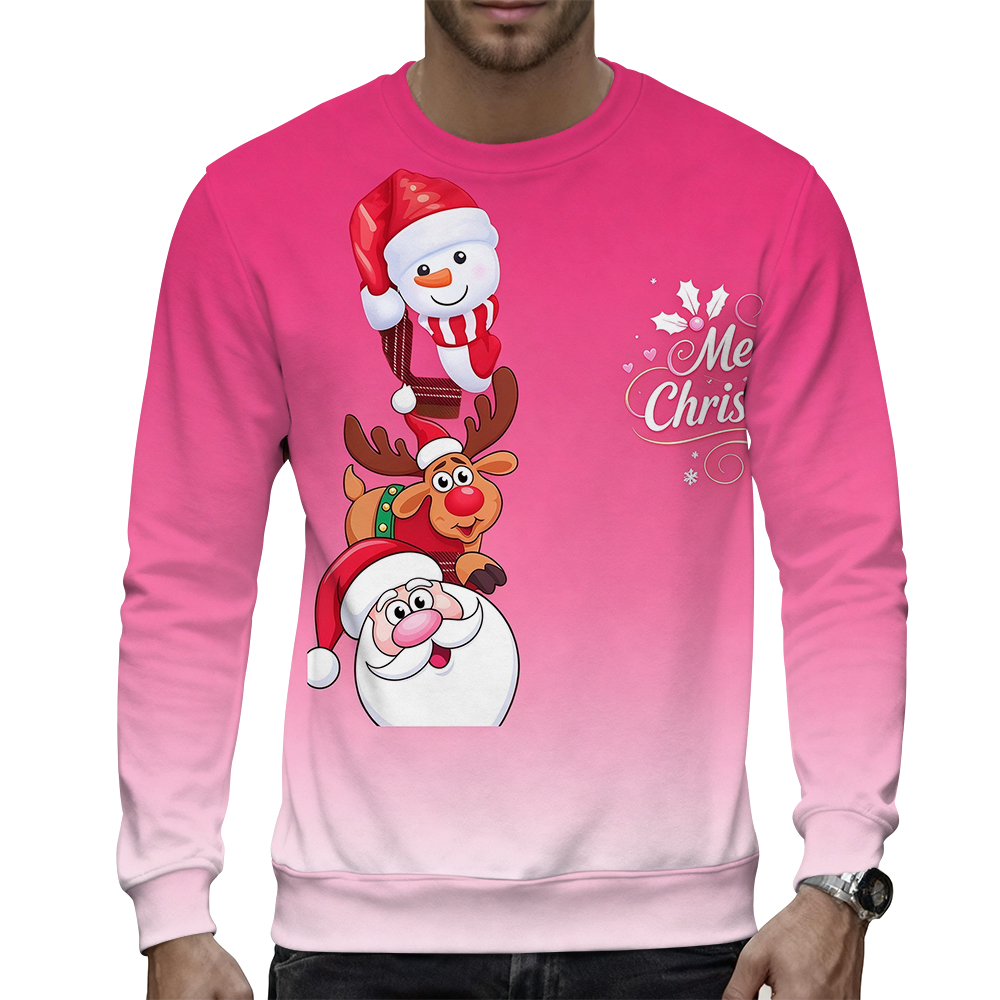 Chic Casual Fit Cotton Blend Sweater for Him with Classic Ribbed Sleeves and Hemline - view 4