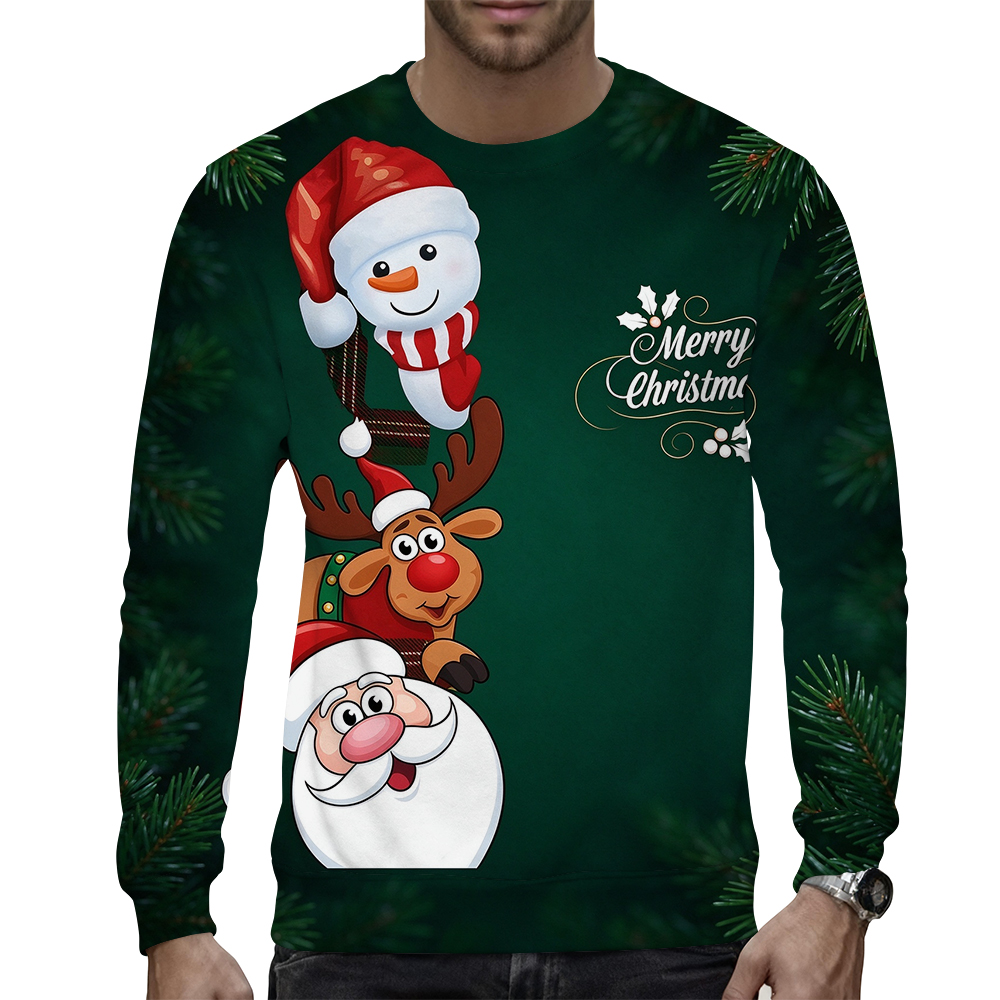 Chic Casual Fit Cotton Blend Sweater for Him with Classic Ribbed Sleeves and Hemline - view 8