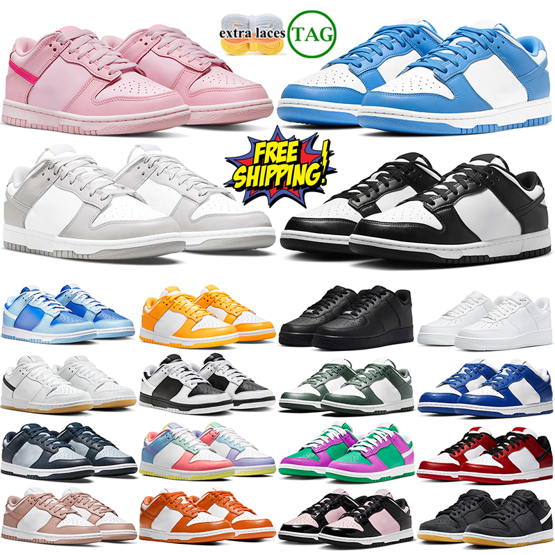 With Box Af1S Designer 1 Niskie Buty Dla MężCzyzn Kobiety MęSkie Panda Czarne BiałE Szare Przeciwmgielne Buty Sportowe Sportowe Biegacze Outdoor-image