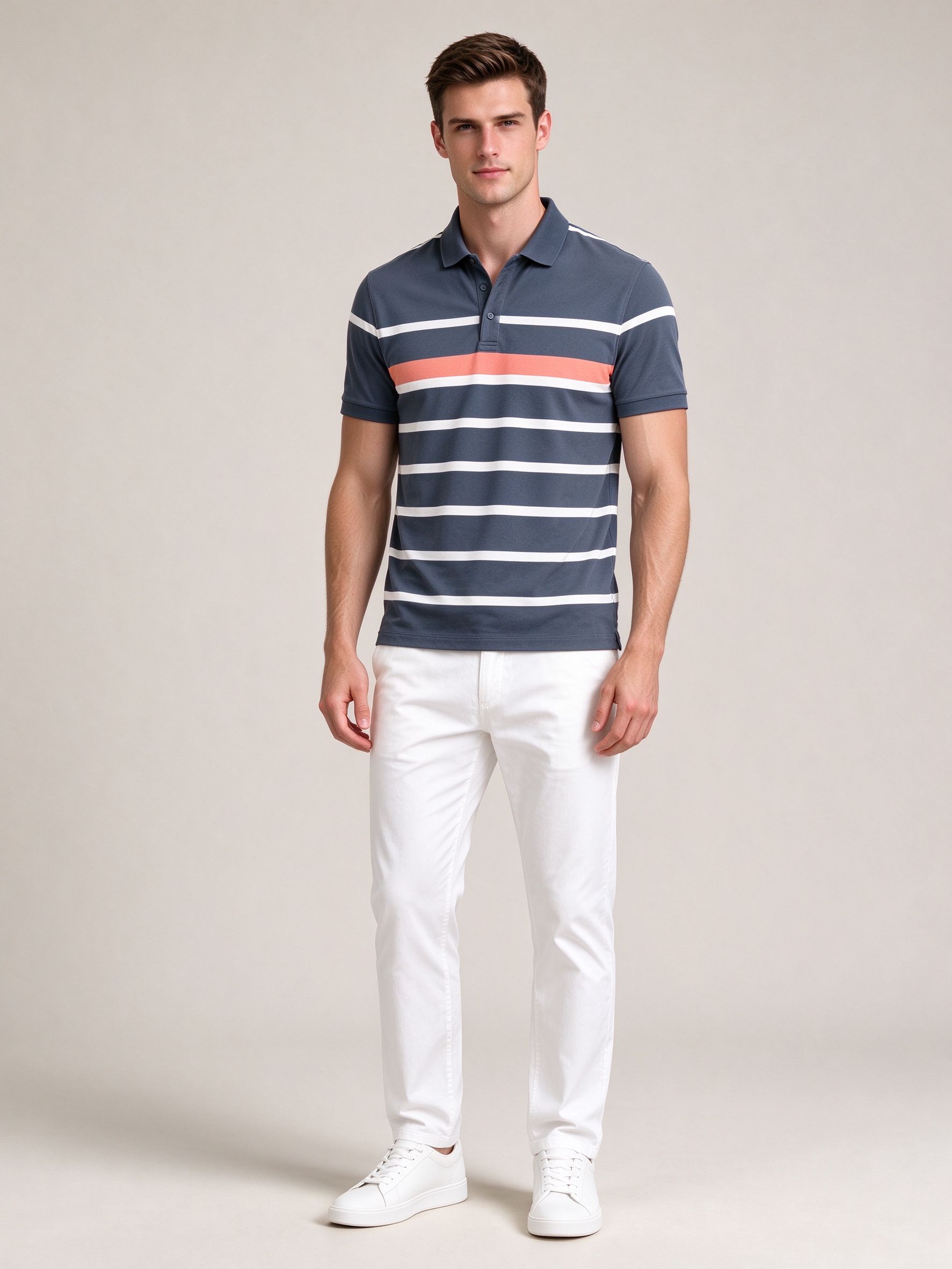 Men's Short Sleeve Polo Shirt - Casual Sportswear for Summer - view 4