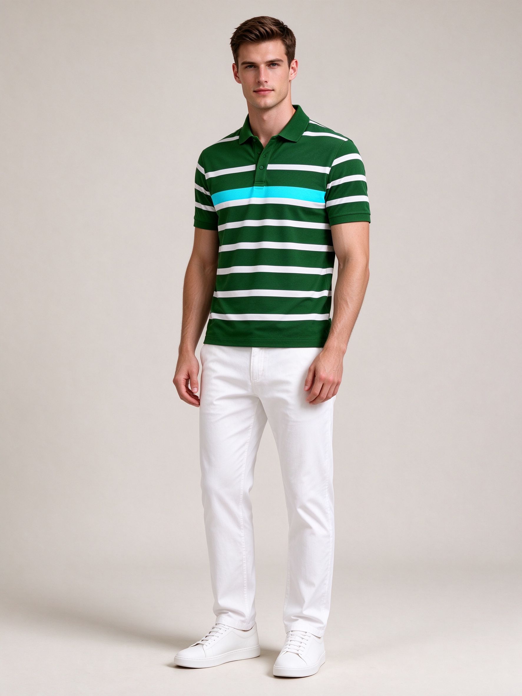 Men's Short Sleeve Polo Shirt - Casual Sportswear for Summer - view 8