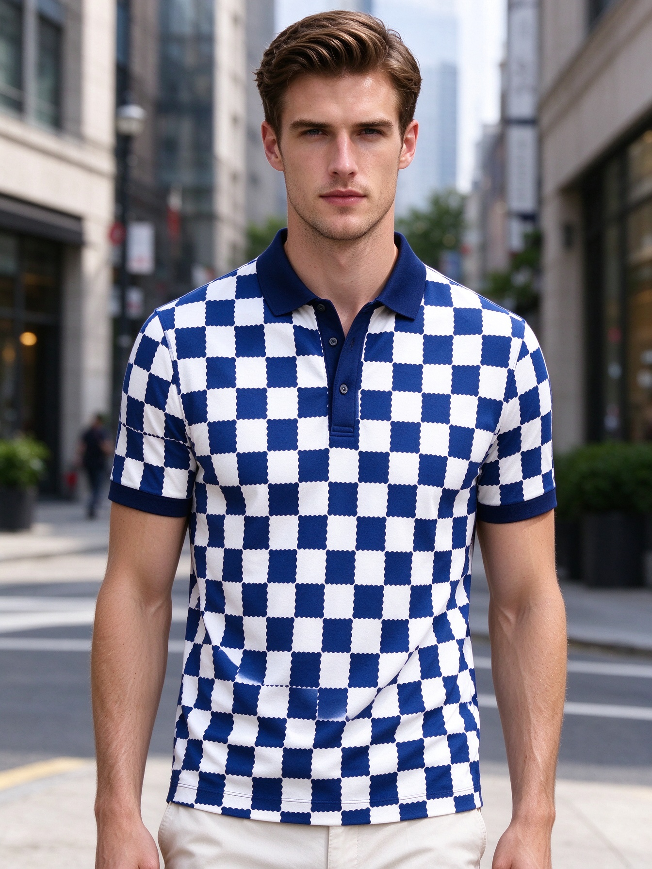 Summer Mens Casual Long-Sleeve Polos with Comfort-Fit for Office Wear - view 4