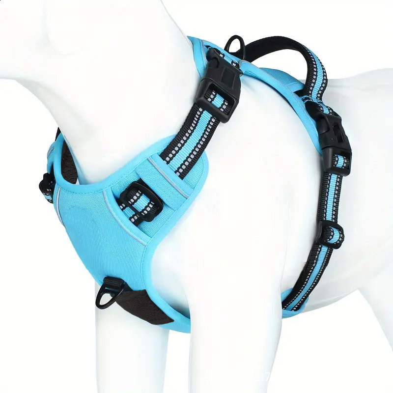 No Pull Dog Harness Adjustable Soft Padded Pet Vest with Easy Control Handle 260828 - view 1