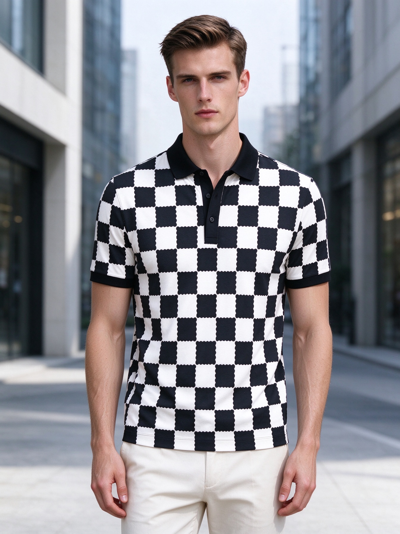 Summer Mens Casual Long-Sleeve Polos with Comfort-Fit for Office Wear - view 6