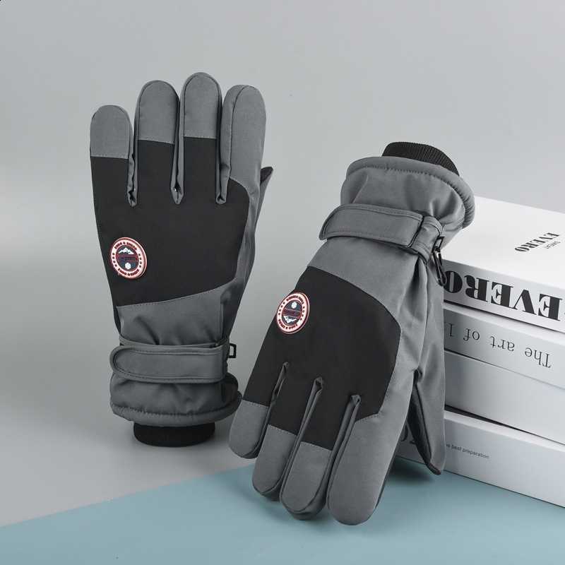 Water Professional Windproof Ski Gloves Repellent Non Slip Touchscreen 3 Layer Thick Warm Winter Cycling Gloves Unique Design N260811 - view 7