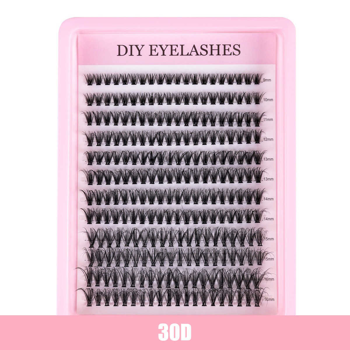 Cluster false eyelashes set 40D mixed false eyelashes DIY large capacity thick and curled eyelashes C2601007 - view 5