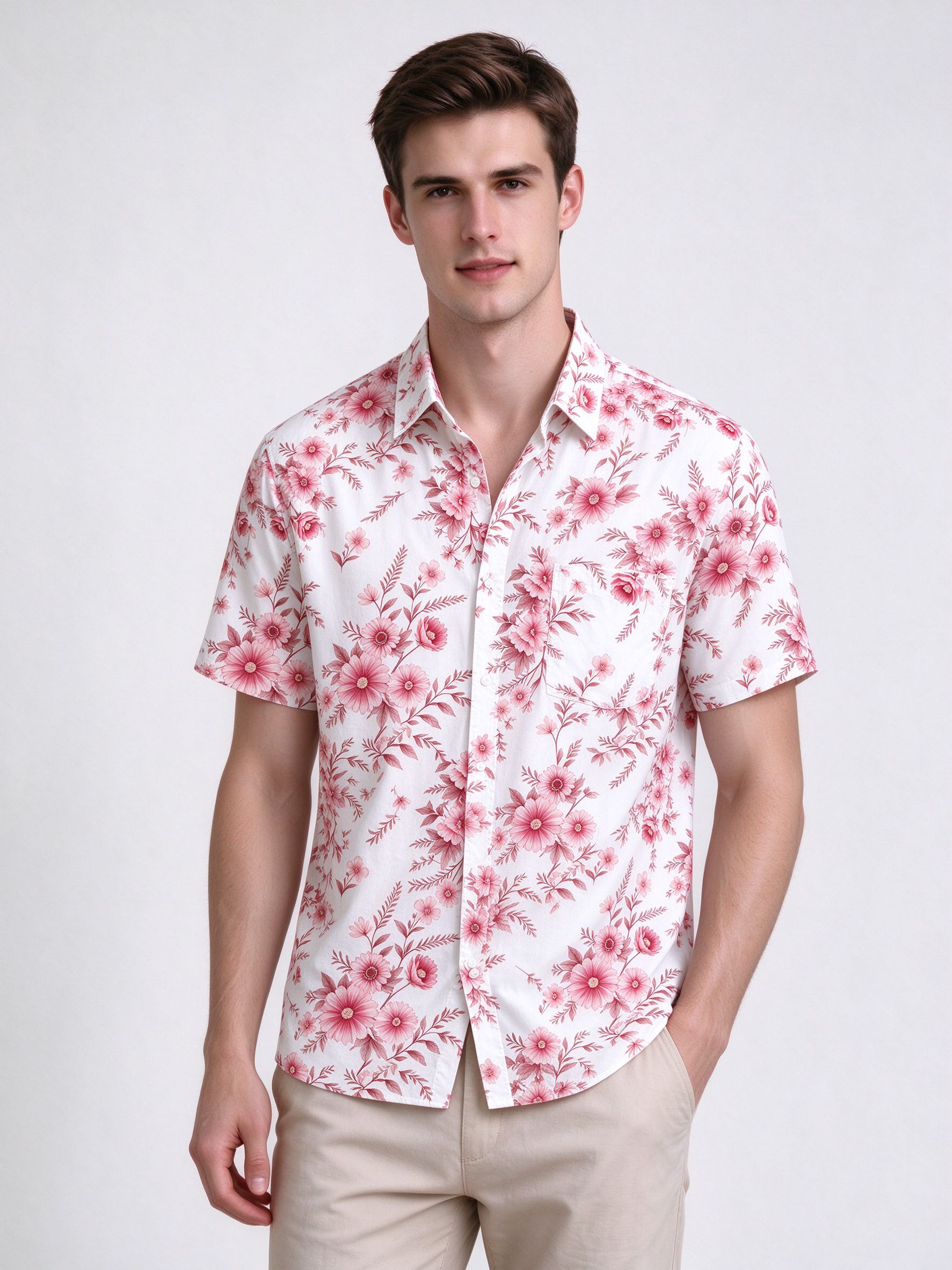 Casual Men's Graphic Tee Breathable Cotton Blend Fabric for Optimal Comfortability - view 3