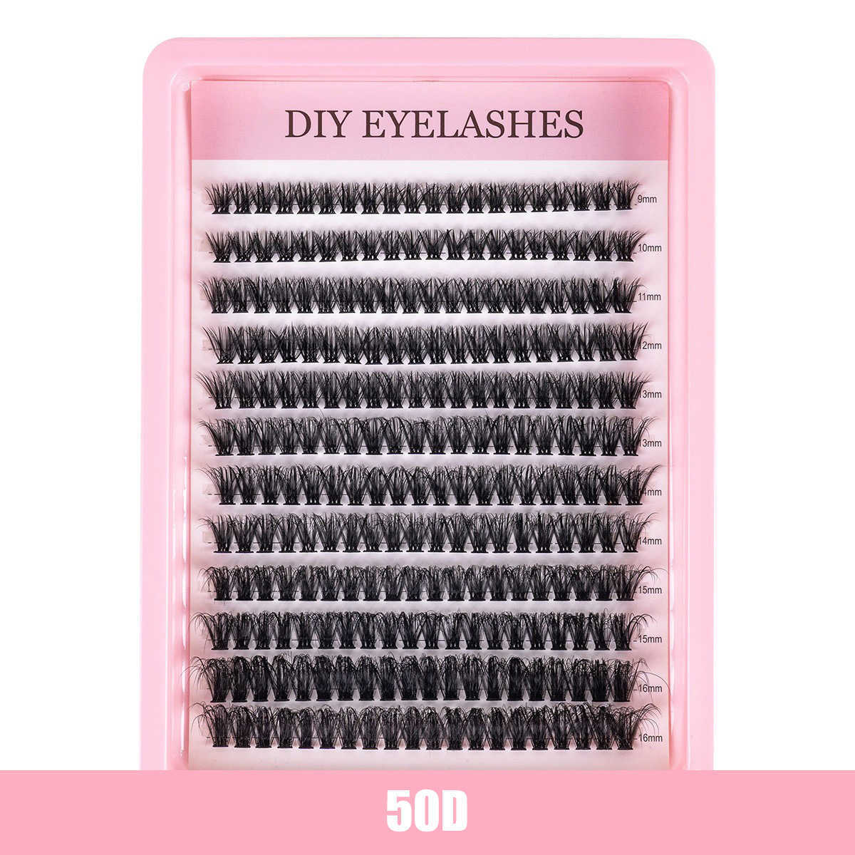 Cluster false eyelashes set 40D mixed false eyelashes DIY large capacity thick and curled eyelashes C2601007 - view 7