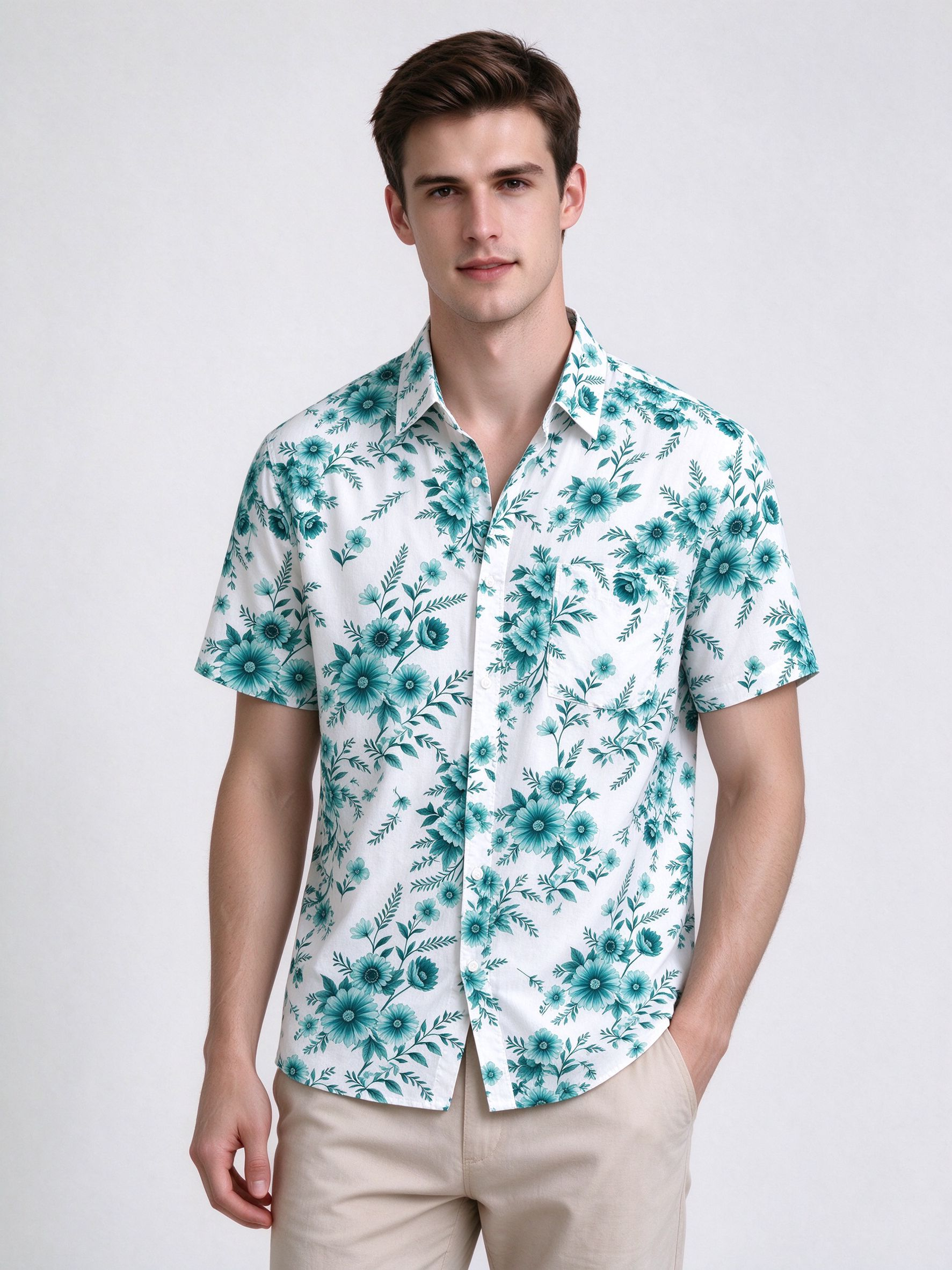 Casual Men's Graphic Tee Breathable Cotton Blend Fabric for Optimal Comfortability - view 6