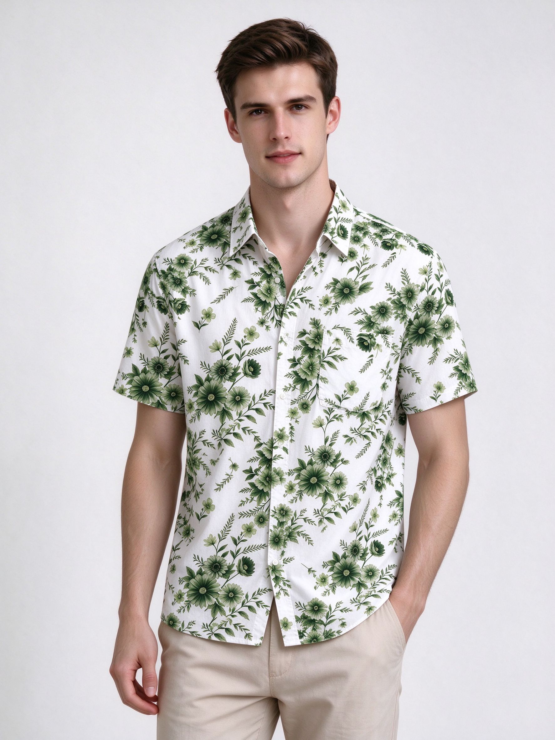 Casual Men's Graphic Tee Breathable Cotton Blend Fabric for Optimal Comfortability - view 8